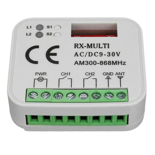 Garage Door Receiver 433/868MHz 9-30V AC/DC 1