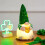 Pluche muts met pailletten voor St. Patrick's Day. 1