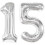 Palloncino argento per il 15 compleanno da 40 pollici 1