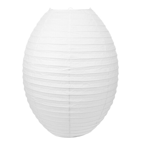 Oval papperslampskärm Vitt rispapper 1-pack