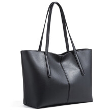Bolsa de viagem feminina KALLORY preta em PU (1 conjunto)