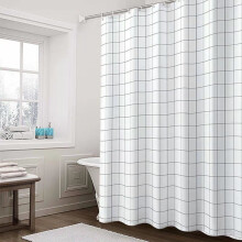 Wasserdichter EVA-Duschvorhang mit Ösen, 180 x 80 cm, Weiß