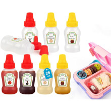 Ketchupflasker lekkasjesikre klemflasker 25 ml 8 stk