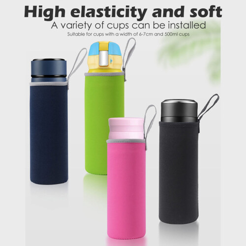 Housse de bouteille d'eau en néoprène 550 ml avec sangle 2