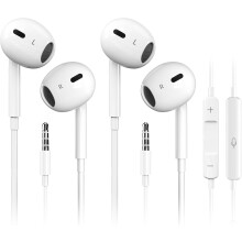 Kablede øretelefoner med mikrofon til iPhone Android PC2Pack