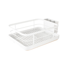 Escurridor de platos de acero al carbono y ABS de 34 cm (13,39 pulgadas)