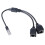 Προσαρμογέας διαχωριστή Ethernet RJ45 για Cat5Cat6, διπλή θύρα 1