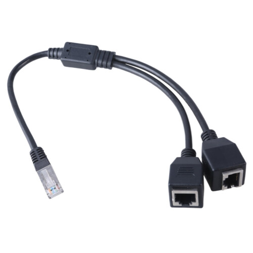 Προσαρμογέας διαχωριστή Ethernet RJ45 για Cat5Cat6, διπλή θύρα
