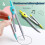 Compass and Ruler Set Triangle Protractor Rubber 7 PCS 4