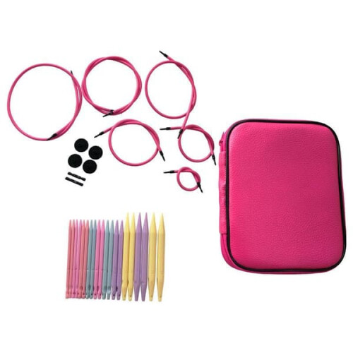 Circular Knitting Needles Set 10 pcs Multicolor Plastic 1