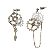 Steampunk-øredobber med utstyr til dame, 1 par
