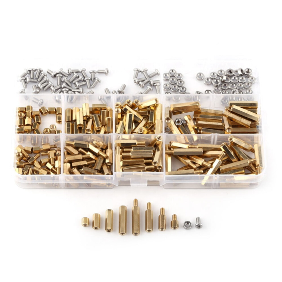 Brass Pcb Standoffs Kit With Hex Spacer Columns And Nuts 968604368721