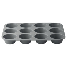 Silikon-Kuchenform zum Backen und für die Mikrowelle (12 Tassen)