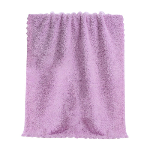 Toalha de rosto de veludo coral, macia e absorvente, 30x30cm (12x12 polegadas). 1