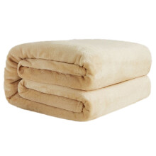 Fleece Throw Blanket Camel Soft Warm Lightweight