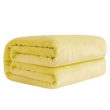 Fleece Throw Blanket Yellow Soft Lightweight