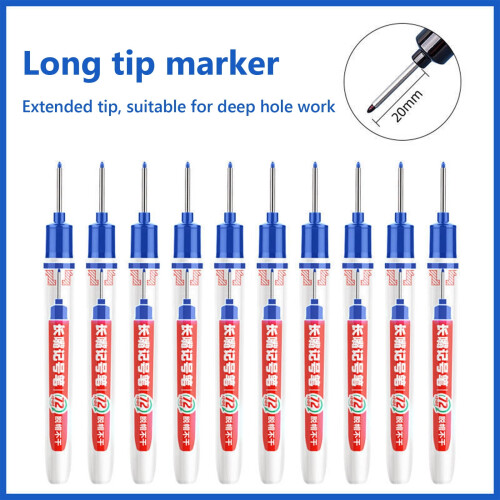 Permanentmarker für Holzbearbeitung, 4 Farben, 3 ml