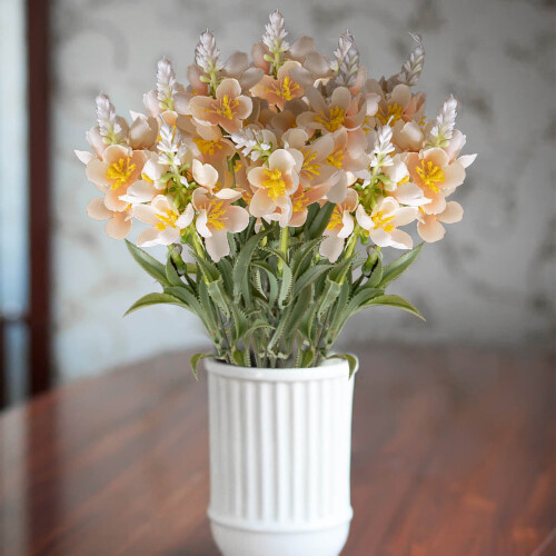 Kunstig blomsterbuket til bryllupsdekoration 1 pakke