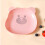 Piattini da antipasto Kawaii Bear riutilizzabili, 2 pezzi, 14,5 x 13,7 cm 1