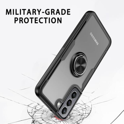 Samsung Galaxy S22 5G hybrid case with finger ring silver 2