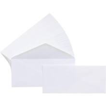 Envelopes para cartas comerciais com fecho adesivo - Pacote com 500 unidades