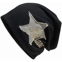 Y2K Slouch Star Beanie -pipo, lämmin talvineulelippis