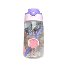 Lila Plastik-Wasserbecher 500 ml für Kinder