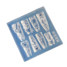 Teimpléid Ealaíne Ingne Silicone le Sliogán Míolta Móra, Téama Mara, 12 phíosa