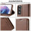 LC.Imeeke leather case for Samsung Galaxy S22 - Brown 2