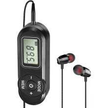 Tragbares FM-Radio mit digitaler Abstimmung, LCD-Anzeige und Tragegurt