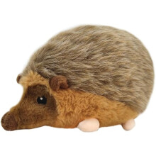 Brinquedo de pelúcia em forma de ouriço que faz barulho, ideal para cães de pequeno, médio e grande porte.
