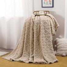 Superblødt fleece-tæppe i plysmikrofiber, 50x60 tommer