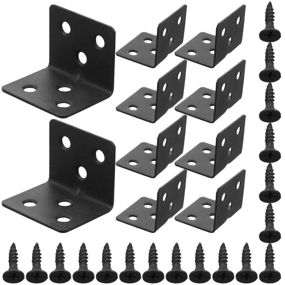 Kallory Heavy Duty L-Brackets Rolled Steel 4-Pack 968604224430