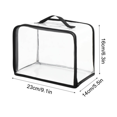 Bolsa de armazenamento transparente com alça reforçada, 30L