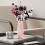 Glasert plastvase til blomsterarrangementer 1 stk 1