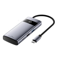 Hub USB-C con HDMI 4K, PD de 100 W, USB 3.0, Gigabit Ethernet