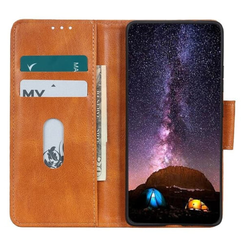 Motorola Edge 30 Neo 5G case split leather brown 2