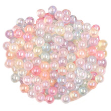 Akryl AB-belagte runde perler 6 mm 8 mm 10 mm