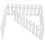 Havehegnskant hvide plastpaneler 4 stk. 7