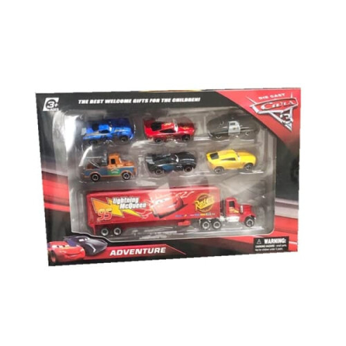 Lightning McQueen diecast car set 7 pieces 2
