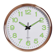 Atomic Analog Väggklocka Silver Borstad 12-tums