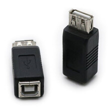 USB 2.0 Type A female naar Type B female adapter (2 stuks)