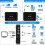 Δέκτης Bluetooth5.0 Πομπός Fm Stereo Aux 3.5mm Jack Rca Ασύρματος προσαρμογέας ήχου Bluetooth NFC 4