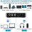 Δέκτης Bluetooth5.0 Πομπός Fm Stereo Aux 3.5mm Jack Rca Ασύρματος προσαρμογέας ήχου Bluetooth NFC 5