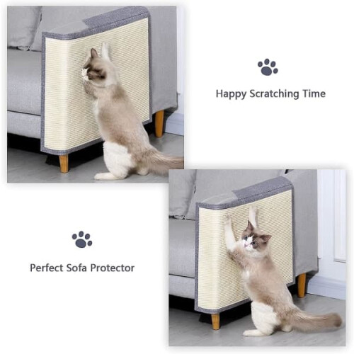 Cat Scratch Mat Protector for Sofa with Natural Sisal 1