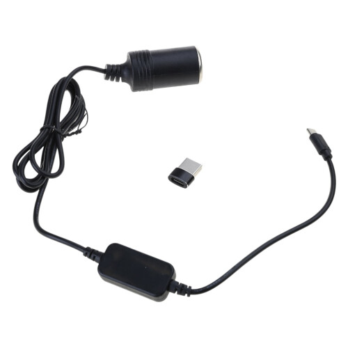 USB-C auf 12V Kfz-Zigarettenanzünderadapter