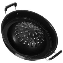 Bandeja para asar carne a la barbacoa, color negro, 1 juego.