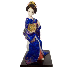Japansk Geisha Figur Dekorativ Ornament 30 cm