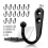 Black Wall-Mounted Coat Hooks15pcs with30screws 1