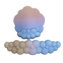 Alfombrilla de ratón extragrande con forma de nube y soporte para la muñeca.
